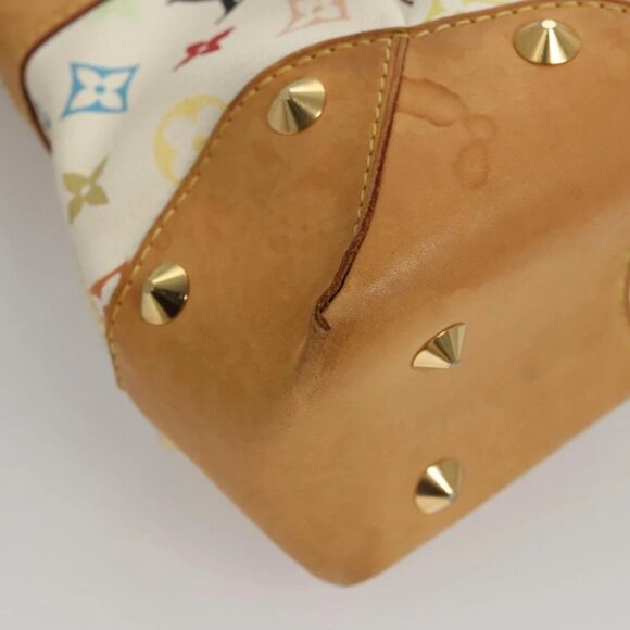 LOUIS VUITTON Monogram Multicolor Judy GM Shoulder Bag White M40253 Auth MX042V - Picture 9 of 14